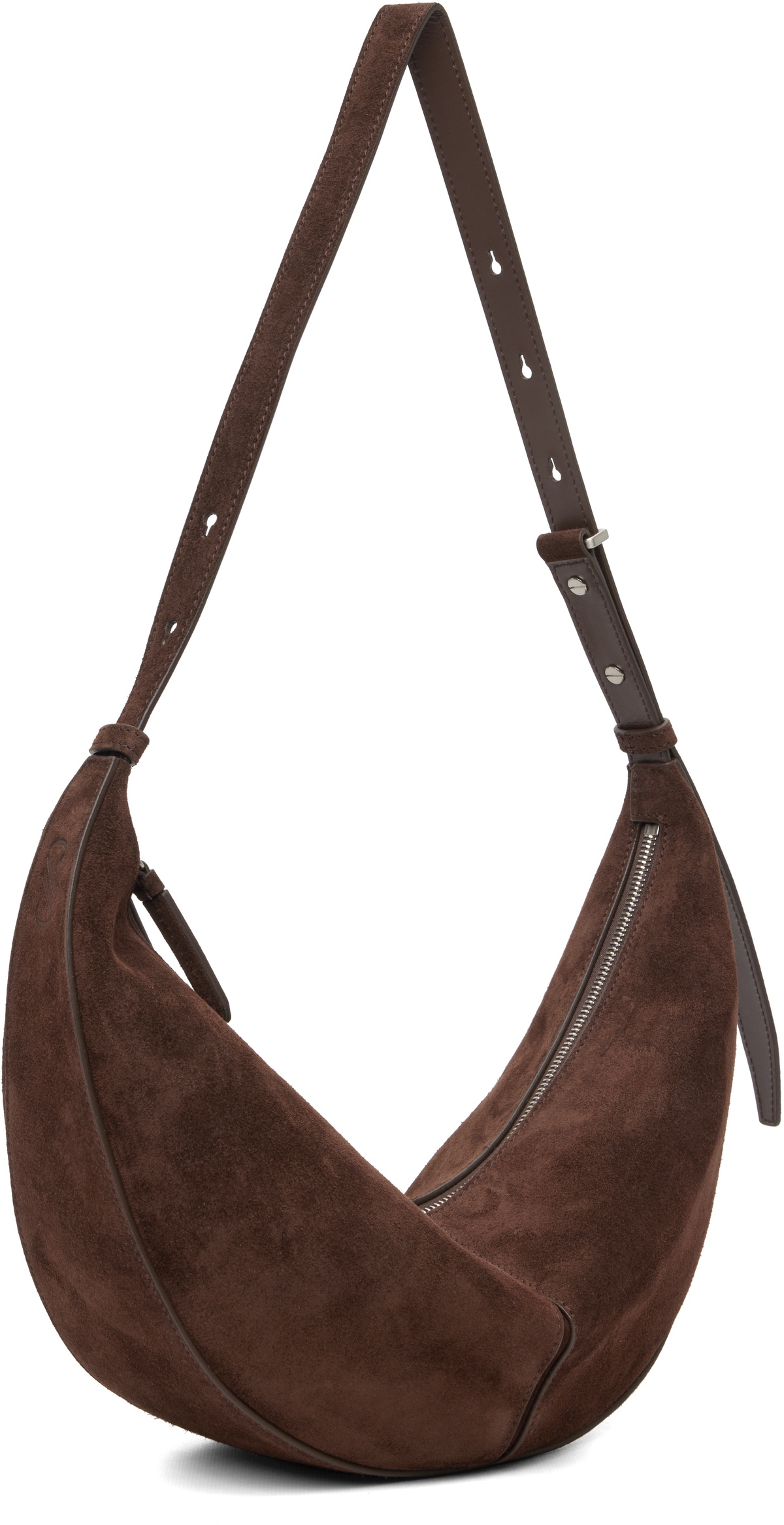 Proenza Schouler Brown Slide Soft Suede Bag