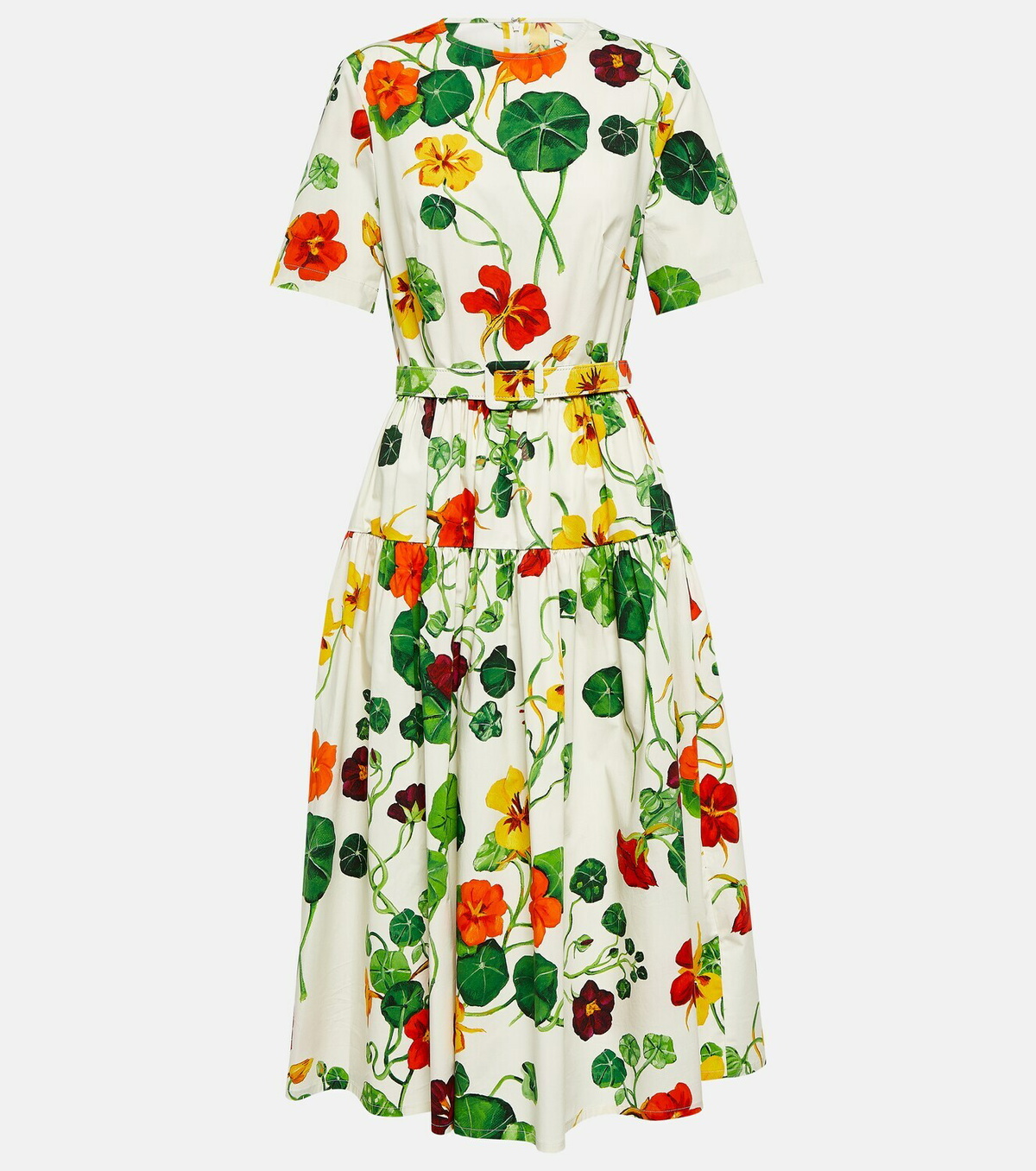 Oscar de la Renta ドレス☆Botanical Forest Poplin Midi Dress - ブライダル・パーティー