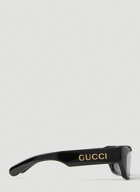 Gucci - Rectangular Sunglasses in Black