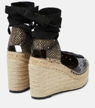 Alaïa Laser-cut espadrille wedges