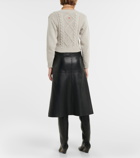 Victoria Beckham - Cable-knit cotton-blend sweater
