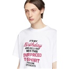 Vetements White Birthday T-Shirt