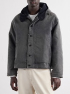 A.PRESSE - Hooded Cotton-Canvas Jacket - Gray