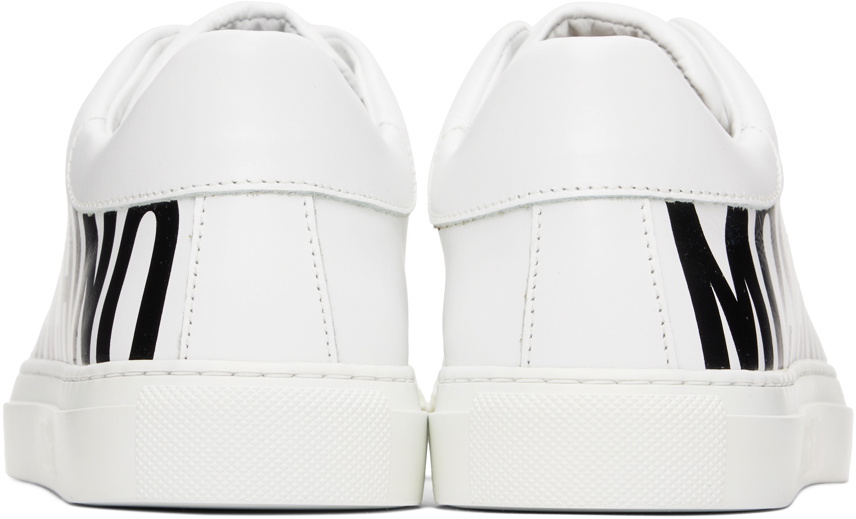 Moschino White Serena Low-Top Sneakers