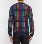 Gucci - Jacquard Wool Sweater - Men - Blue