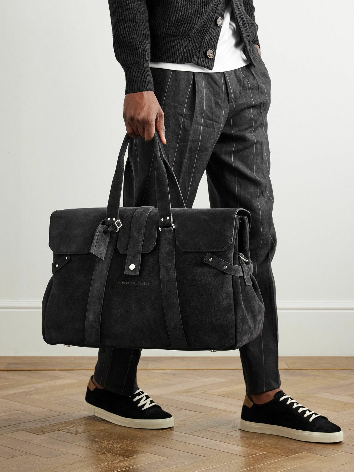 【送料&関税込】Brunello Cucinelli Bag Brunello Cucinelli - Exclusively Ours! Black Leather Small