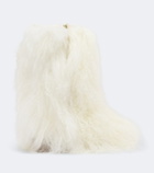 Yves Salomon Leather-trimmed shearling mid-calf boots