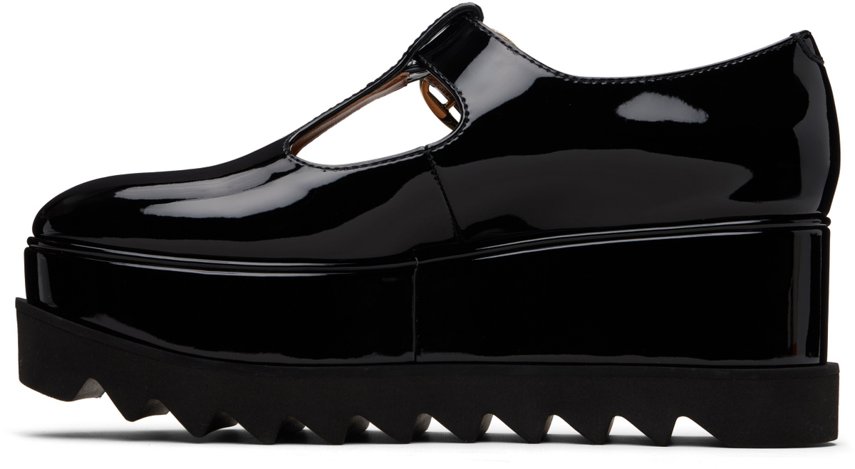 Stella McCartney Black Elyse T-Bar Platform Mary Jane Derbys