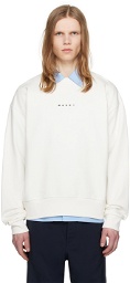 Marni White Printed Sweatshirt