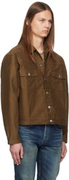 John Elliott Tan Ryder Oversized Moleskin Jacket
