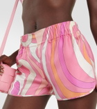 Pucci Printed silk shorts