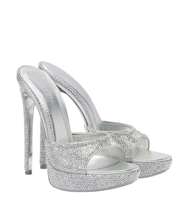 Photo: Gucci Julia embellished platform sandals