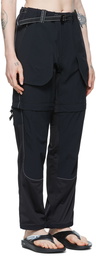 and wander Black Trek 2way Trousers