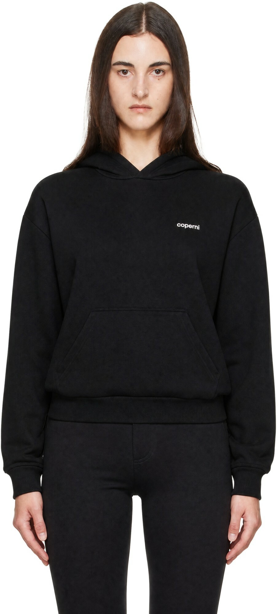 Coperni Black Cap Hoodie