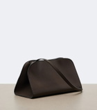 The Row Peggy leather clutch