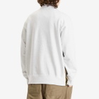 Comme des Garçons Homme Men's Cotton Nylon Crew Sweat in Bleach/Khaki