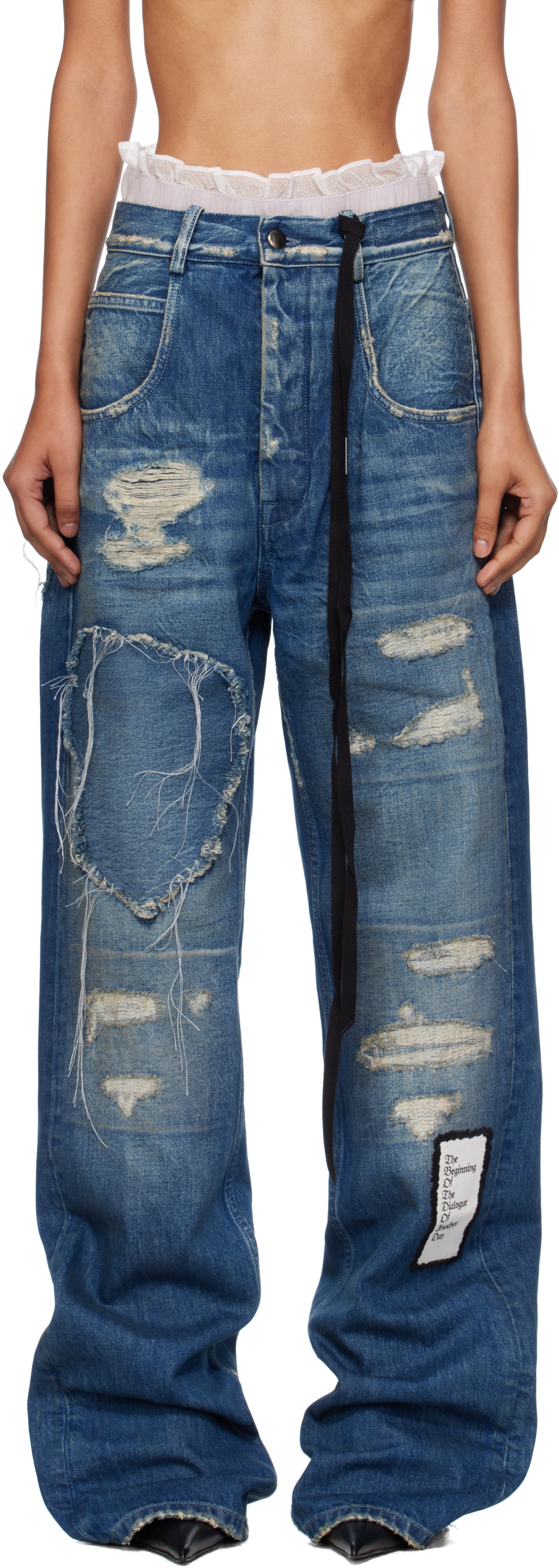 Ann Demeulemeester Blue Claire 5 Pocket Comfort Jeans