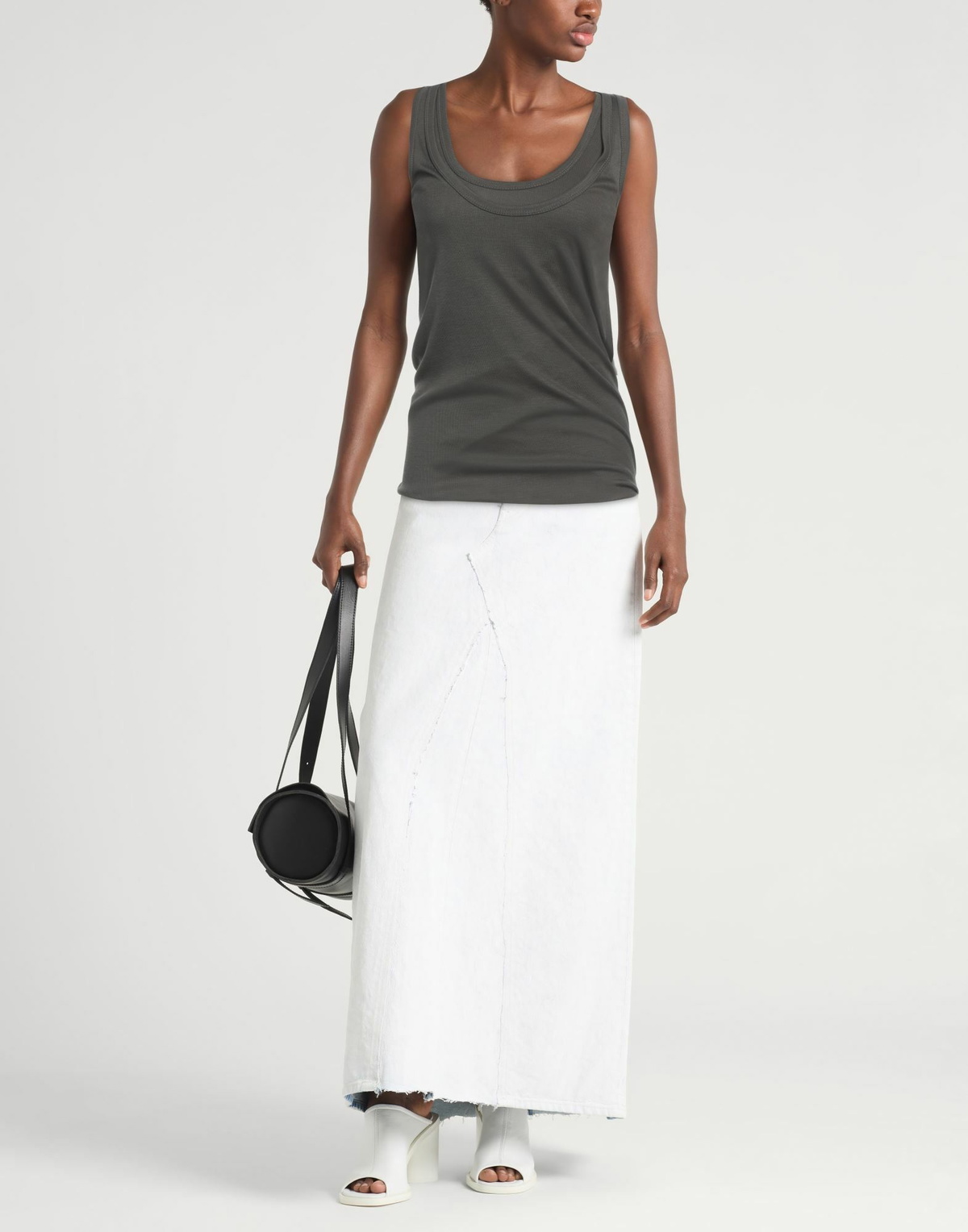 Helmut Lang Womens Tank top Dark in Green