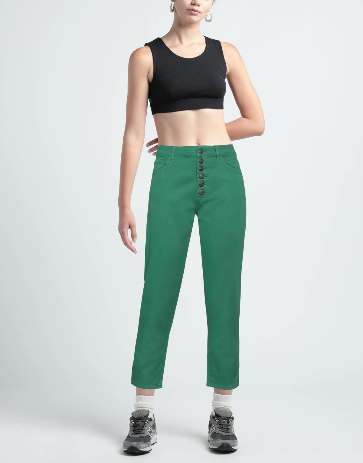 Jijil Womens Pants in Green