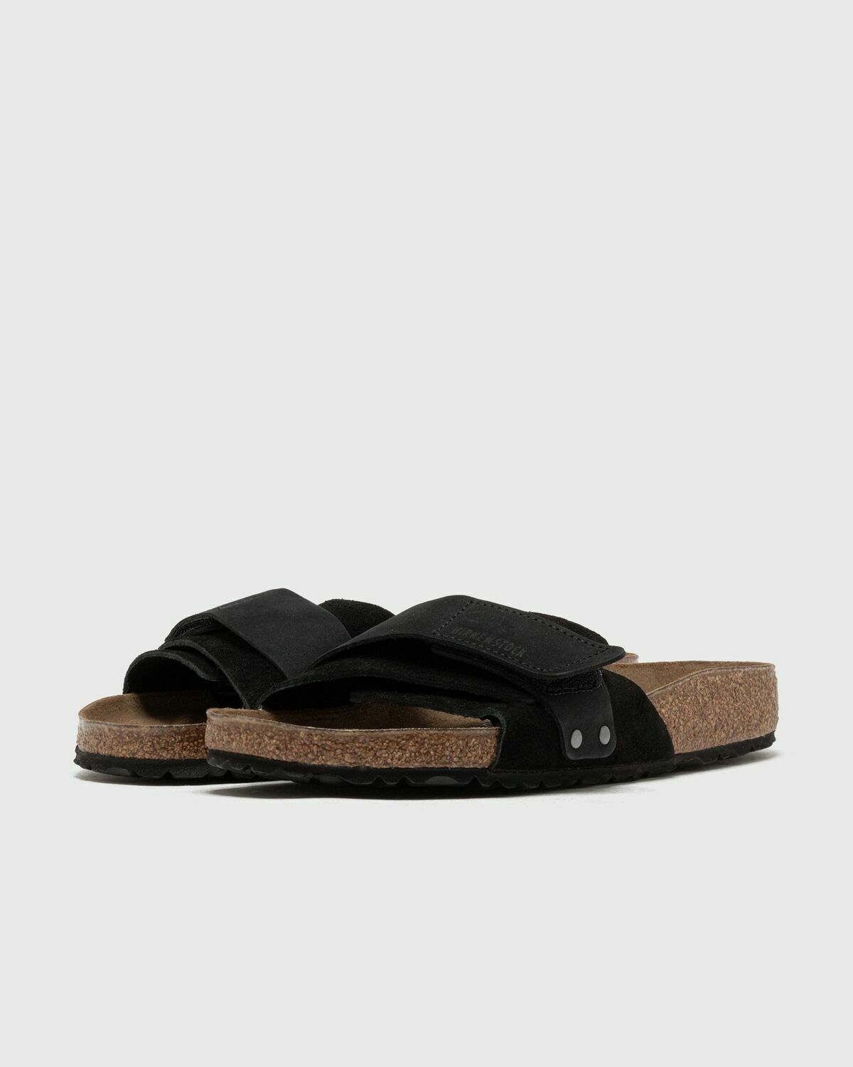 Birkenstock Oita Nubuck Leather/Suede Black Womens Sandals & Slide