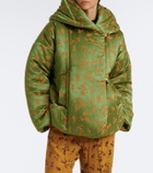 Dries Van Noten Floral puffer jacket