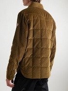 Moncler Grenoble - Gelt Quilted Cotton-Blend Corduroy Jacket - Brown