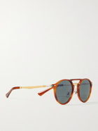 Persol - Round-Frame Tortoiseshell Acetate and Gold-Tone Sunglasses