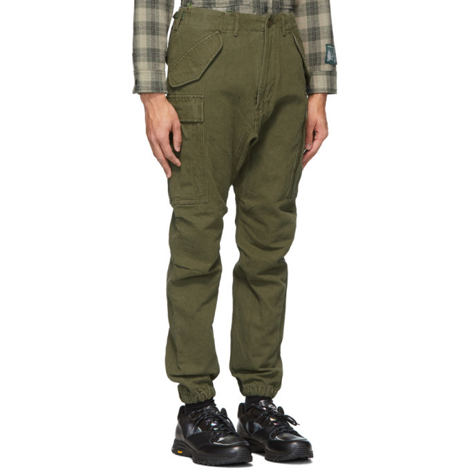 R13 Khaki Military Cargo Pants R13