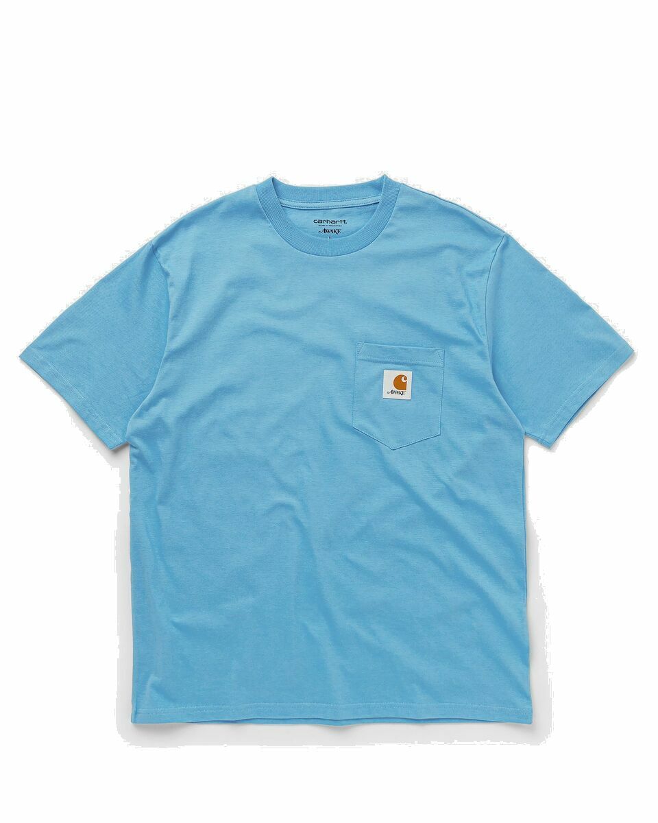 Awake Awake Ny X Carhartt Wip Pocket Tee Blue - Mens