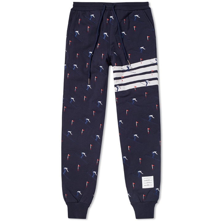 Photo: Thom Browne Skier Embroidery Quilted Sweatpant
