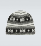 Amiri Skater Stripe mohair-blend beanie