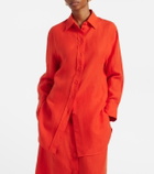 Eres Mignonnette oversized linen shirt