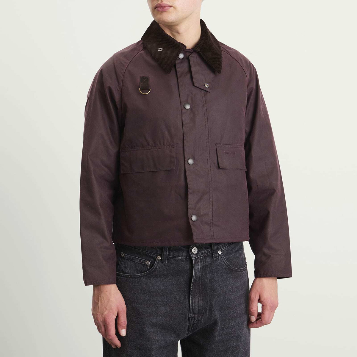 Barbour Men's Spey Wax Jacket in Bordeaux Barbour