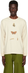 Gentle Fullness Beige Printed Long Sleeve T-Shirt