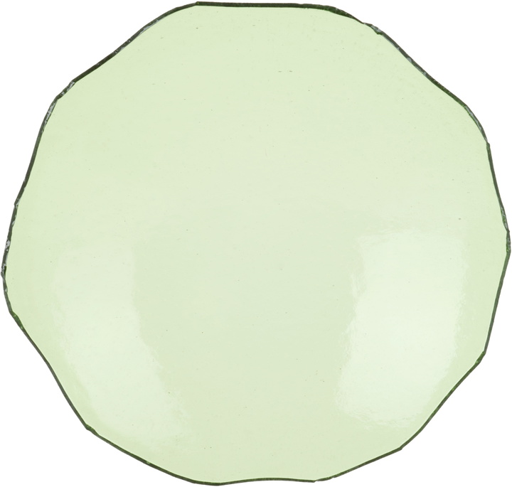 Photo: Los Objetos Decorativos Green Irregular Glass Plate