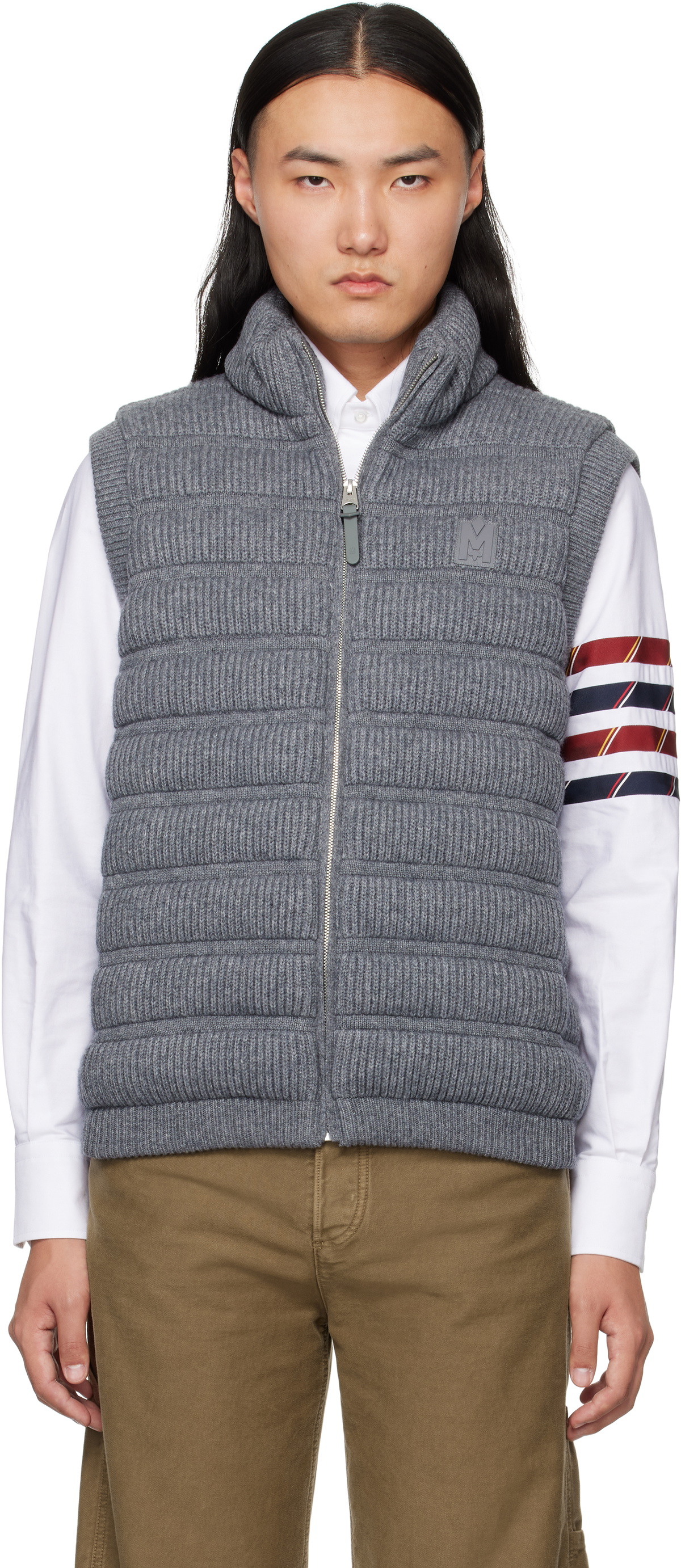 MACKAGE Gray Alan Cashmere Light Down Vest