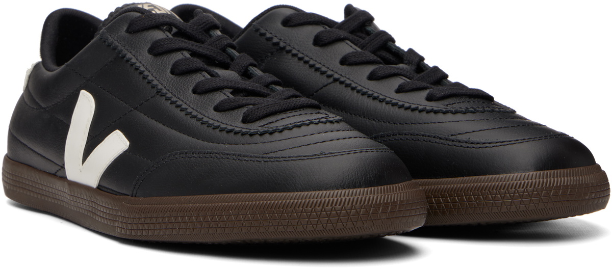 VEJA Black Panenka Leather Sneakers