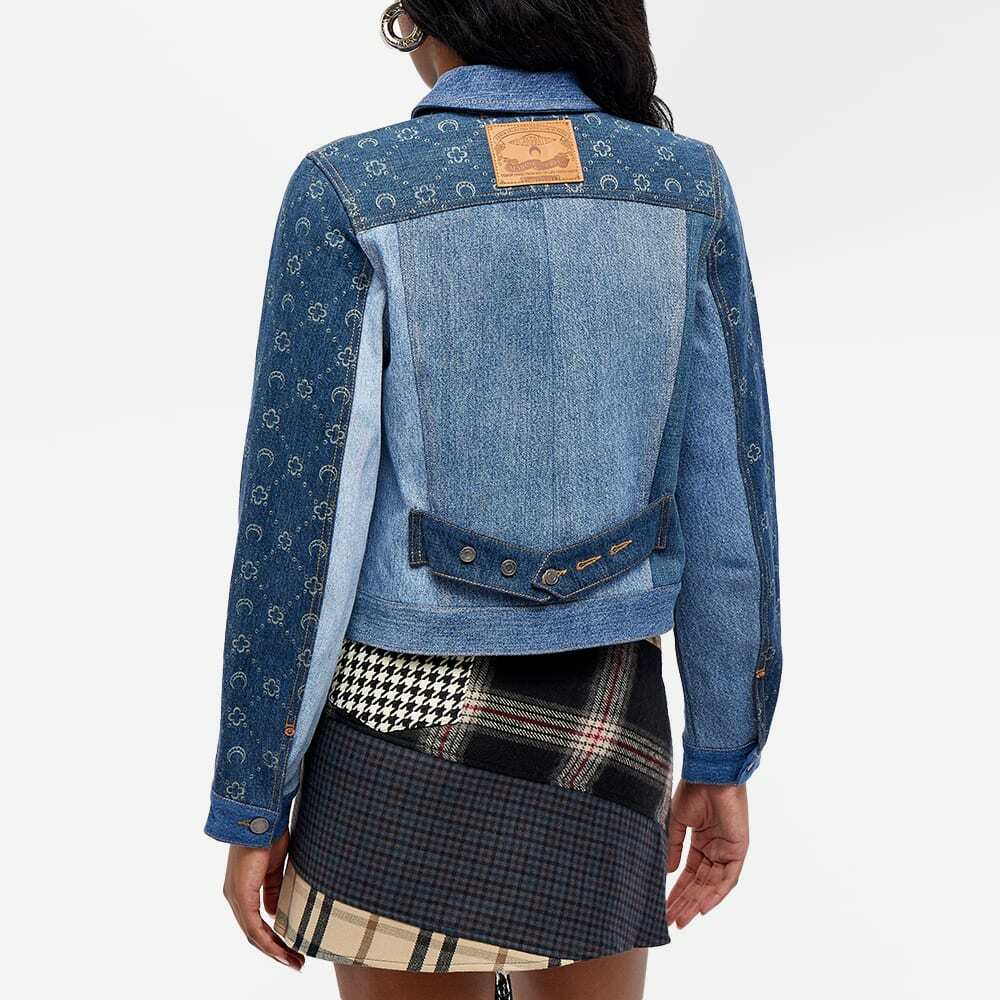 【関税込み】Marine Serre ブルー Moonogram デニムジャケット Marine Serre - Denim Moonogram Jacket | HBX - Globally
