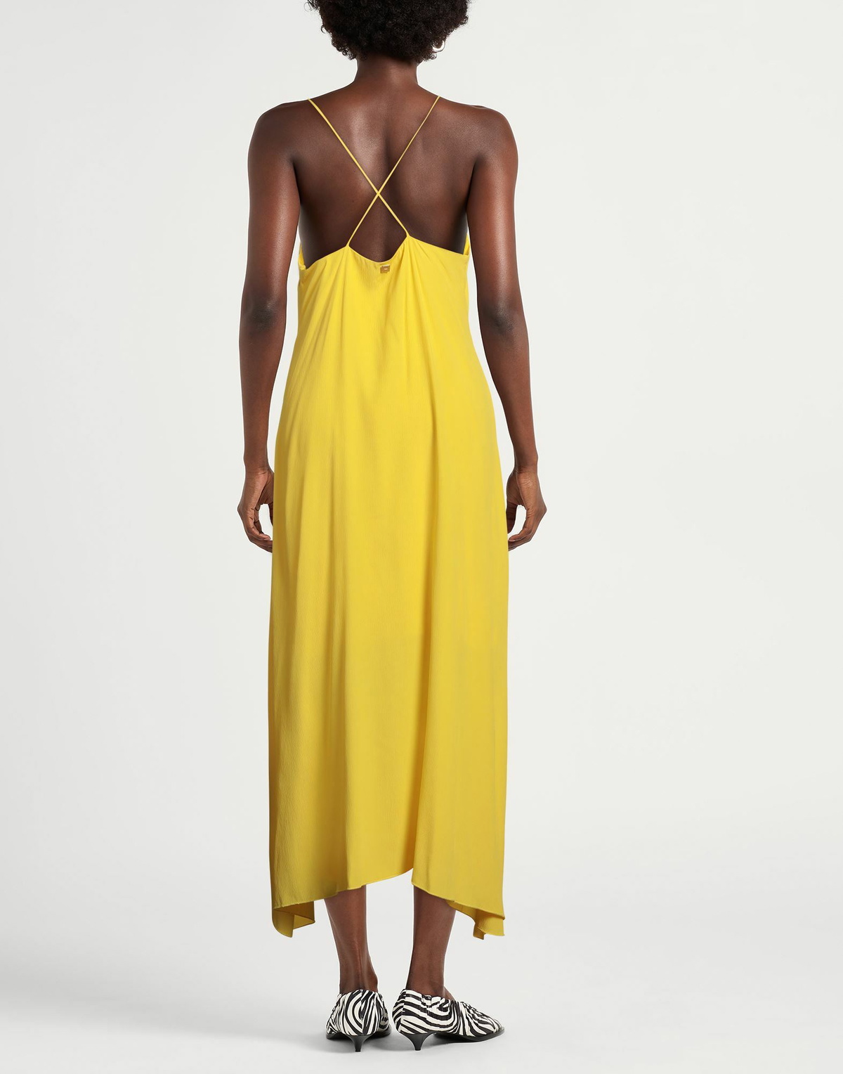 Manila Grace Womens Maxi dress in Yellow