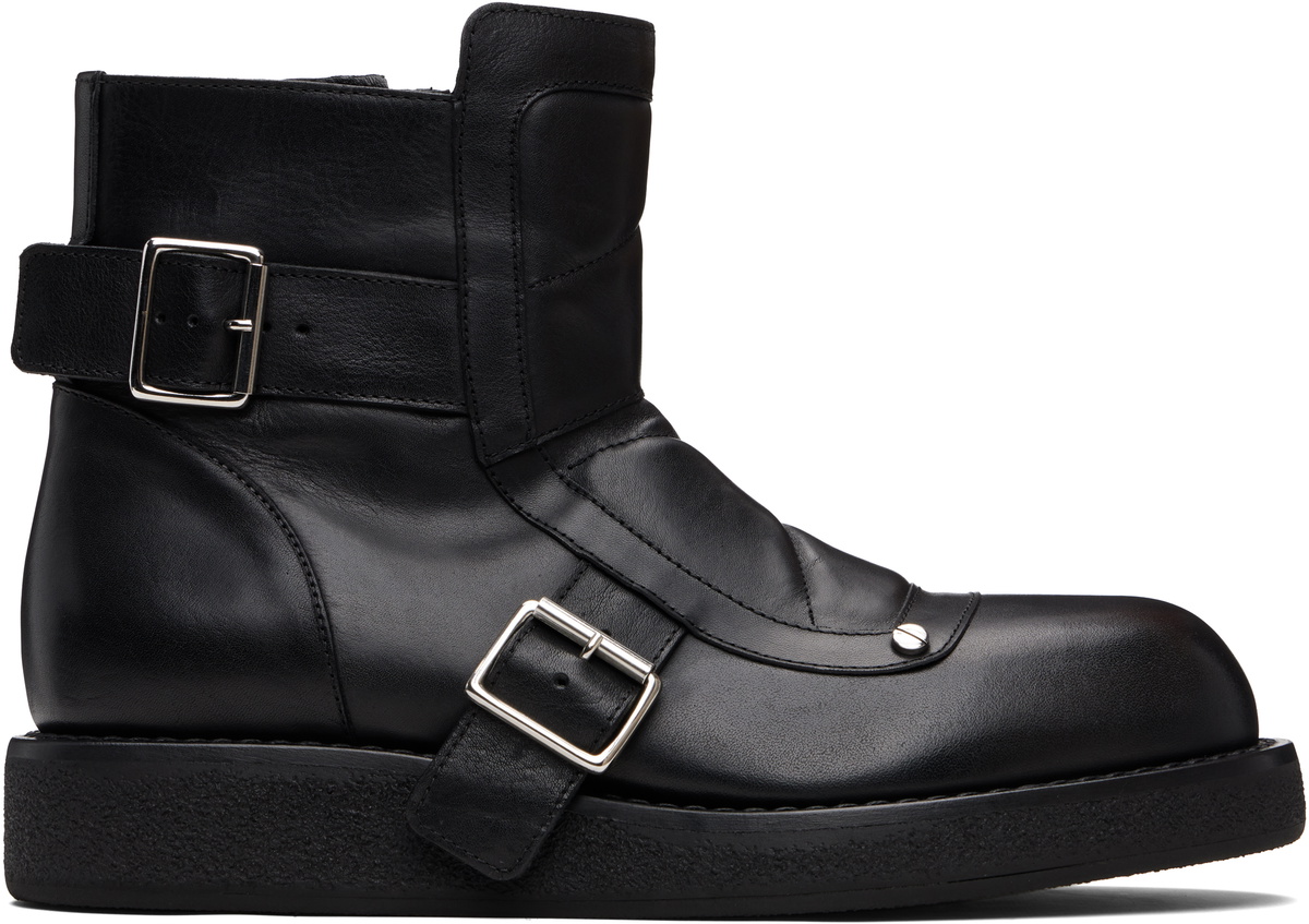 Ann Demeulemeester Black Sune Ankle Boots