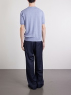 Altea - Maglia Cotton and Cashmere-Blend T-Shirt - Blue