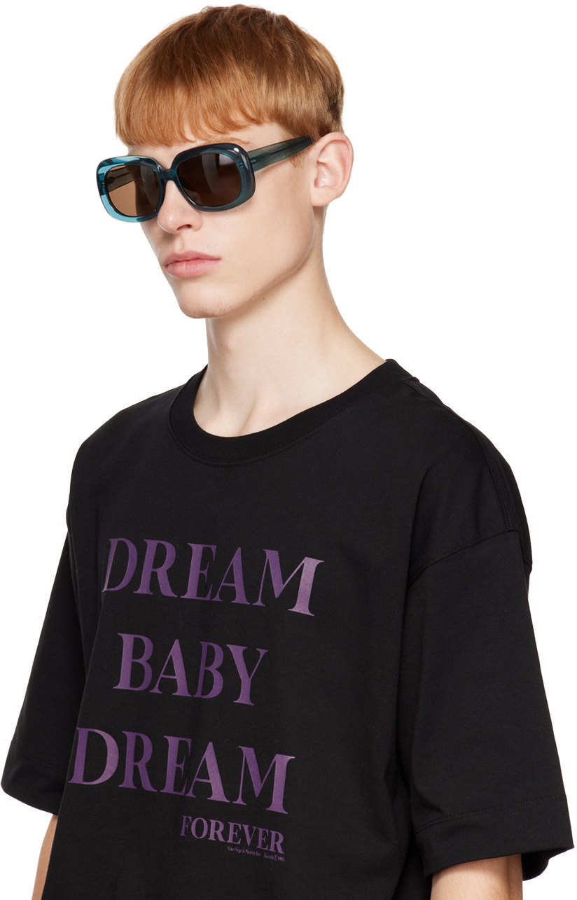 Dries Van Noten Blue Linda Farrow Edition 75 C3 Sunglasses Dries