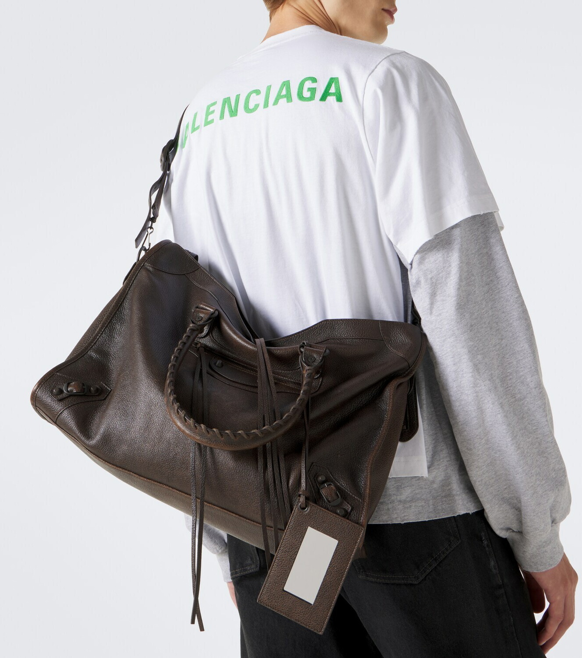 Balenciaga Le City Large leather tote bag