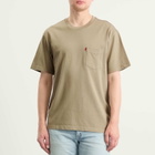 Levi's Men's Red Tab Exclusive Heavyweight Pocket T-Shirt in Vintage Khaki