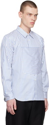 Comme des Garçons Homme Deux White Striped Shirt