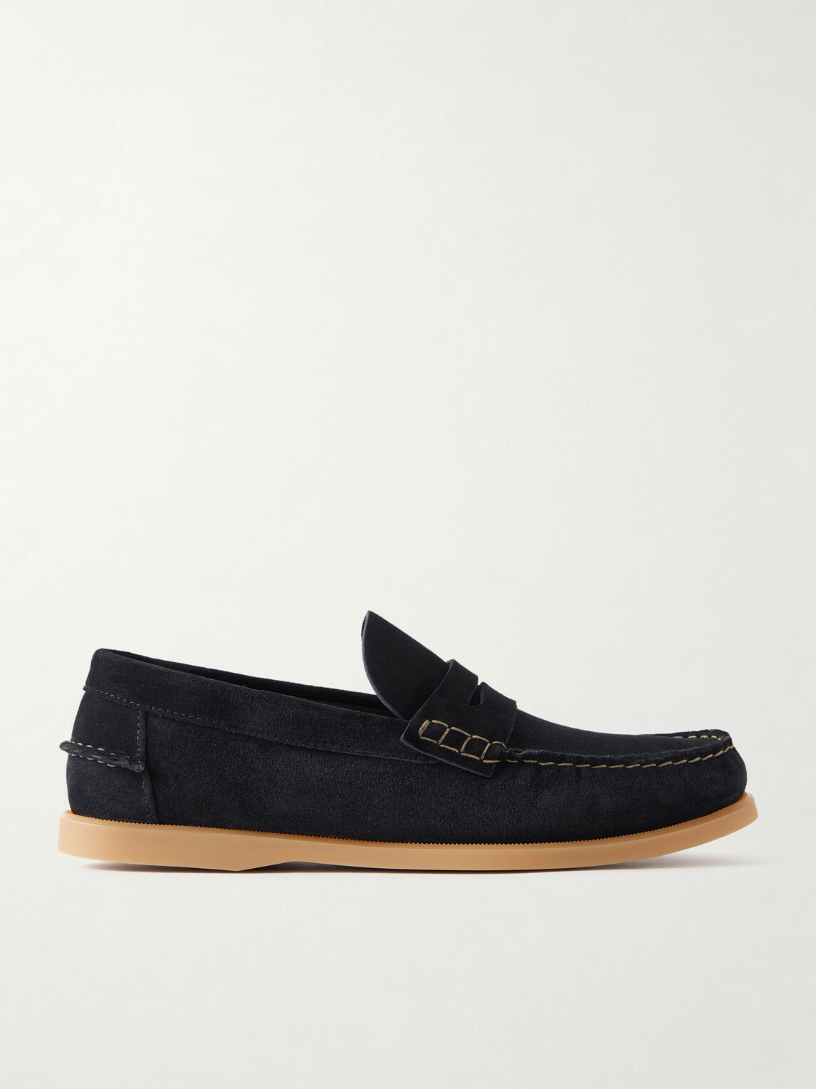 Mr P. - Leo Suede Penny Loafers - Blue