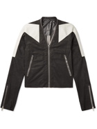 RICK OWENS - Trapunto Klaus Slim-Fit Nappa Leather Jacket - Black