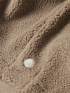Folk - Logo-Appliquéd Fleece Half-Placket Jacket - Neutrals