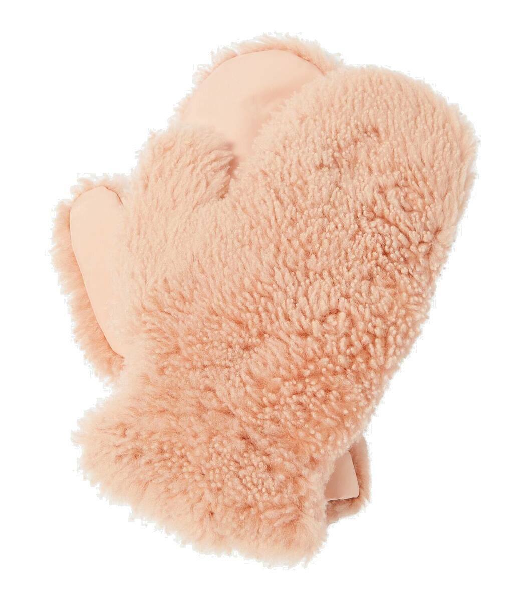 【Yves Salomon】ダウン shearling-trimmed mittens Yves Salomon Down shearling-trimmed mittens Yves Salomon