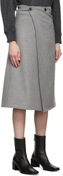 Oct31 Grey Wool Skirt